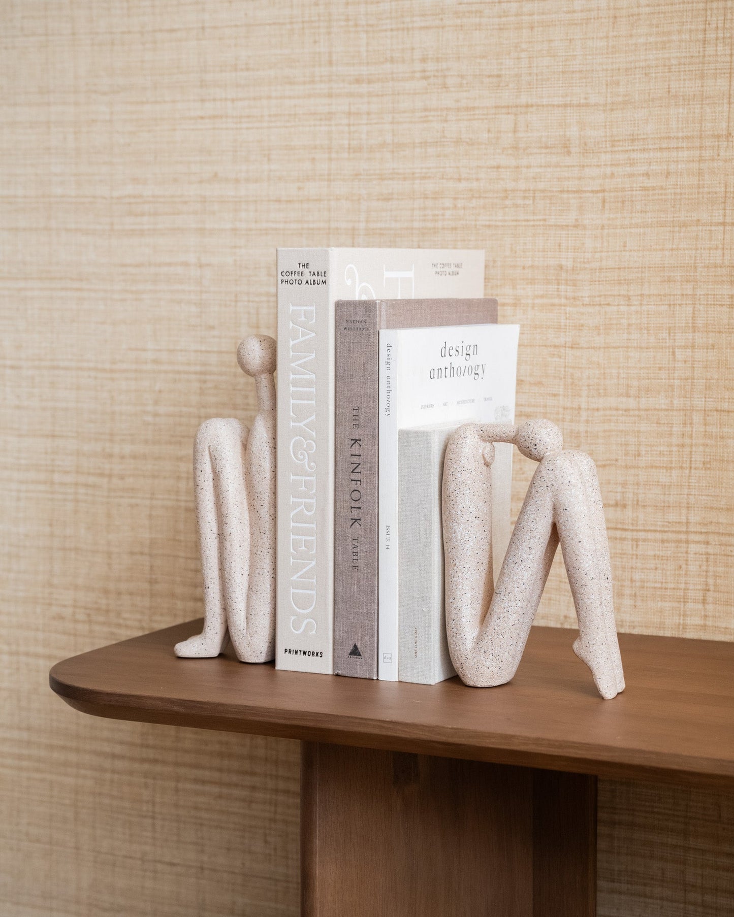 Boekensteun Beeld Set Polyhars Modern Design 27cm Decoratief