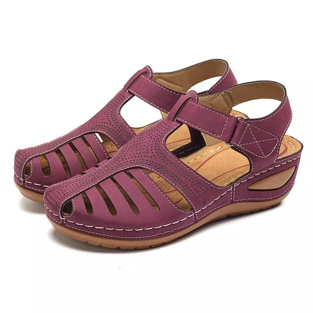 Orthopedische Sandalen Lage Hak Comfortabel Dames