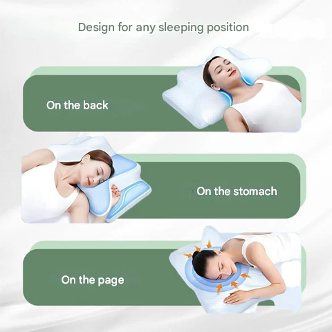 Orthopedisch Kussen Memory Foam Ergonomisch Neksteun Rug Verlichting Optimaal Slaapcomfort Traagschuim