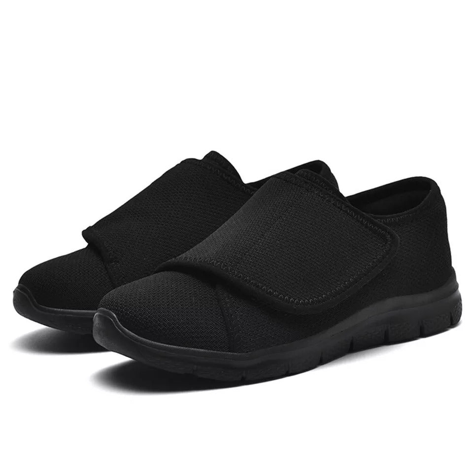 Verstelbare Comfortschoenen Brede Pasvorm Zachte Voering Gevoelige Voeten Dagelijks Gebruik Orthopedisch