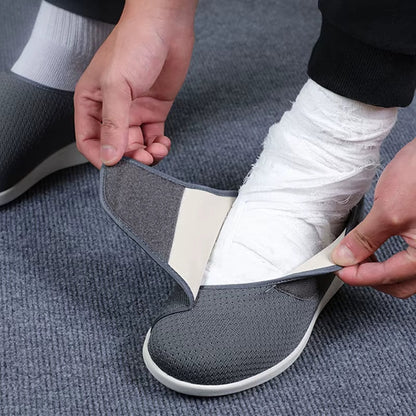 Verstelbare Comfortschoenen Brede Pasvorm Zachte Voering Gevoelige Voeten Dagelijks Gebruik Orthopedisch