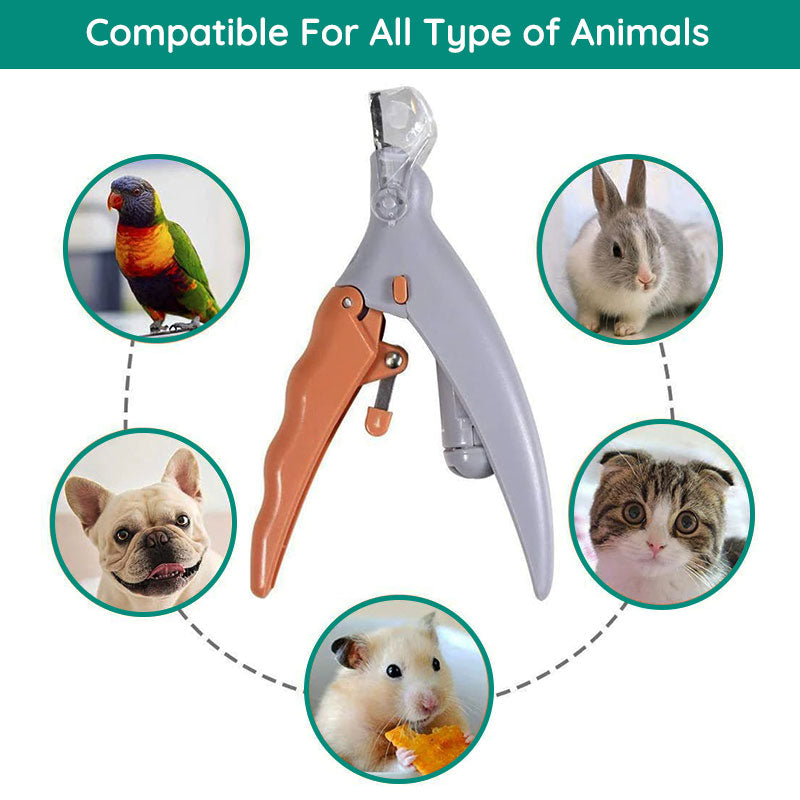 Nagelknipper voor Honden met Geïntegreerde Sensorbeveiliging | Premium RVS Nageltrimmer met Ergonomisch Handvat | Pijnloos Klauwverzorging voor Grote en Kleine Honden | Veilige Nagelschaar Huisdieren