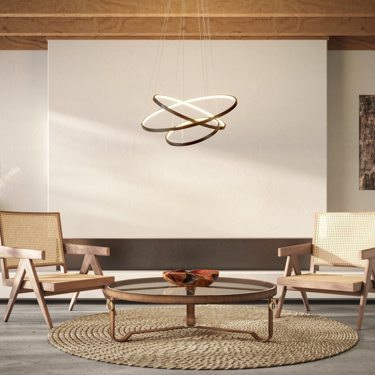 LED Hanglamp Ringen 70-55-40cm Dimbaar Aluminium Design