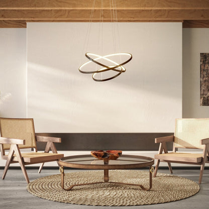 LED Hanglamp Ringen 70-55-40cm Dimbaar Aluminium Design
