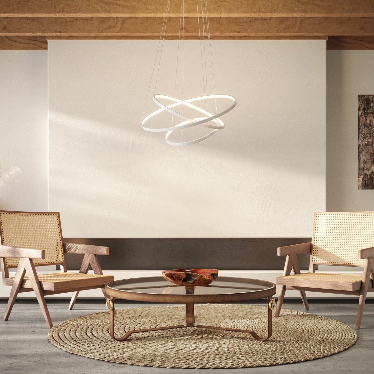 LED Hanglamp Ringen 70-55-40cm Dimbaar Aluminium Design