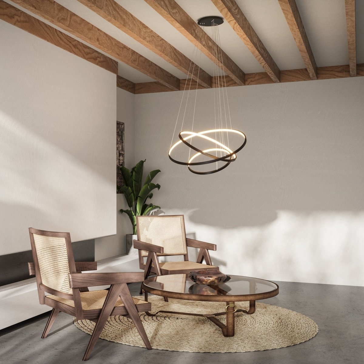 LED Hanglamp Ringen 70-55-40cm Dimbaar Aluminium Design