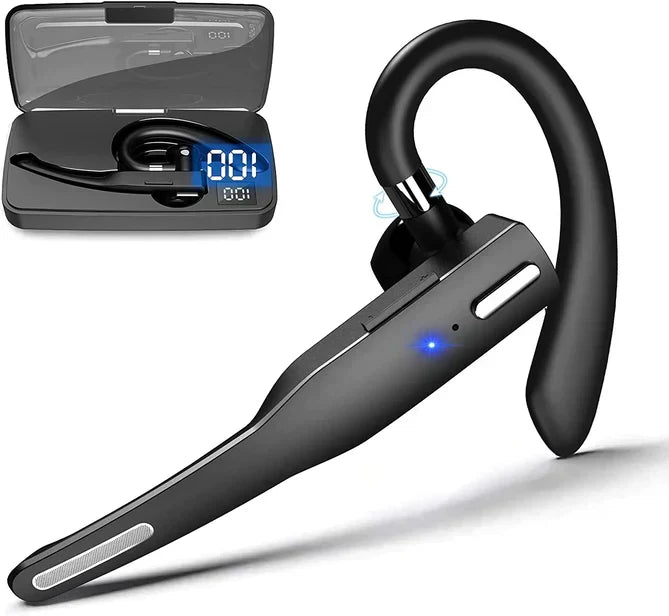 Draadloze Bluetooth Headset met Dubbele Microfoon en Ruisonderdrukking voor Handsfree Bellen