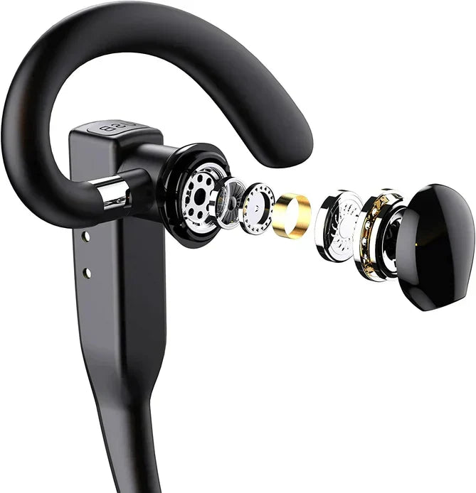 Draadloze Bluetooth Headset met Dubbele Microfoon en Ruisonderdrukking voor Handsfree Bellen
