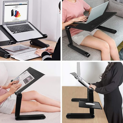 360° Draaibare Ergonomische Laptopstandaard met Verstelbare Hoogte en Kantelhoek voor Thuiswerken