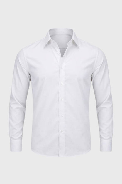 Overhemd Heren - Business Klassiek | Lange Mouw - Wit