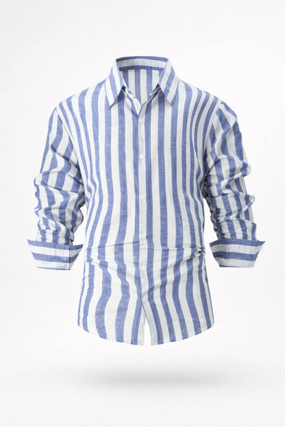 Heren Overhemd Gestreept Lente Comfortabel Casual