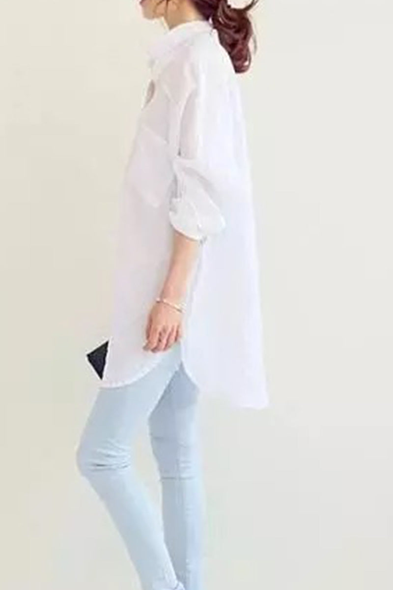Oversized Linnen Blouse voor Vrouw