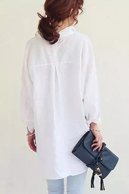 Oversized Linnen Overhemd voor Vrouw