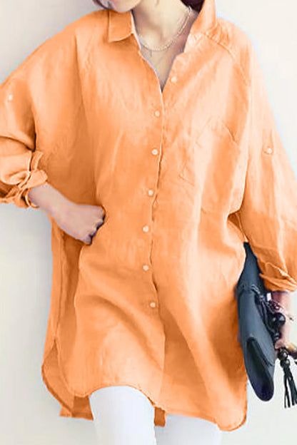 Oversized Linnen Blouse voor Vrouw