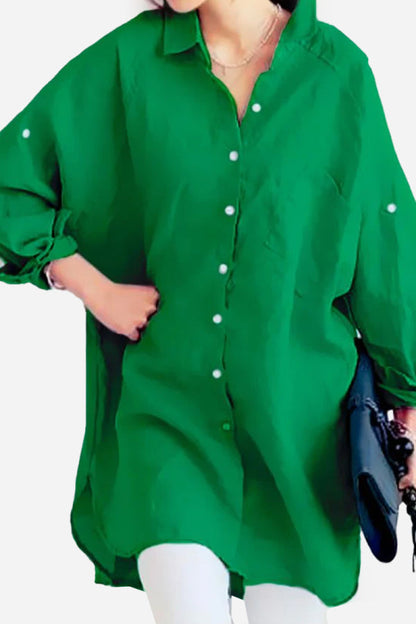 Oversized Linnen Blouse voor Vrouw