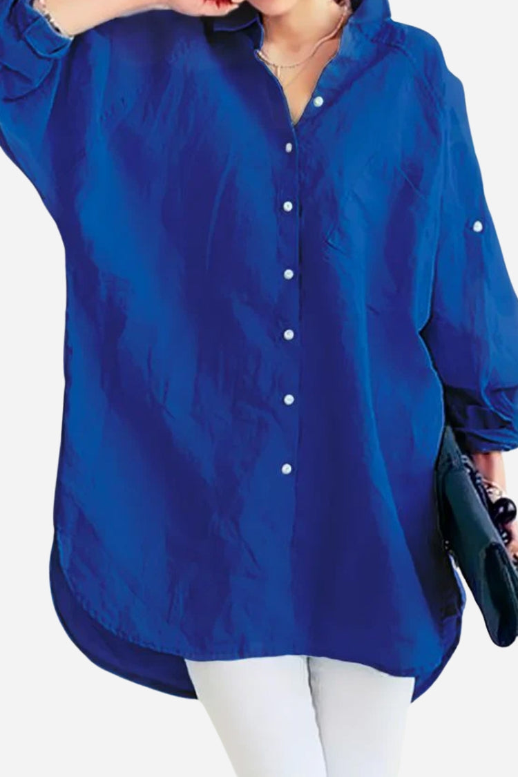 Oversized Linnen Blouse voor Vrouw