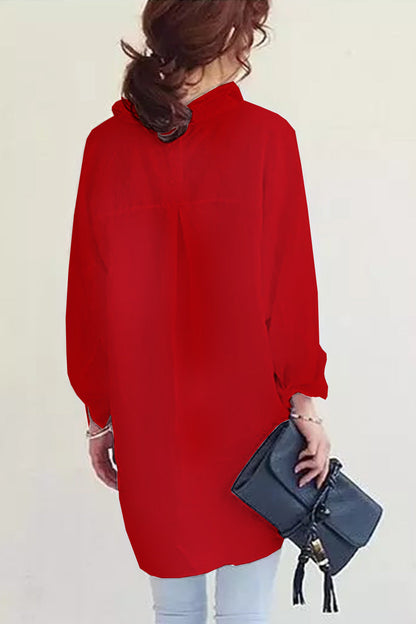 Oversized Linnen Blouse voor Vrouw