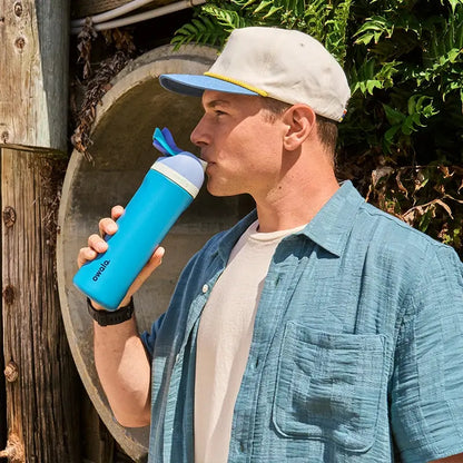 Roestvrijstalen Waterfles 710ml met FreeSip Spout – Lekvrij & 24u Koud – Ideaal voor Sport & Reizen