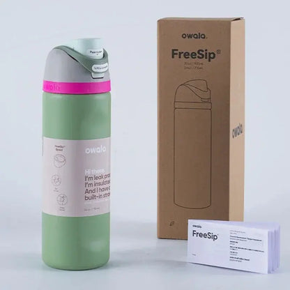 Roestvrijstalen Waterfles 710ml met FreeSip Spout – Lekvrij & 24u Koud – Ideaal voor Sport & Reizen