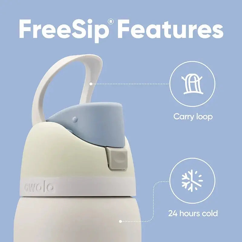 Roestvrijstalen Waterfles 710ml met FreeSip Spout – Lekvrij & 24u Koud – Ideaal voor Sport & Reizen