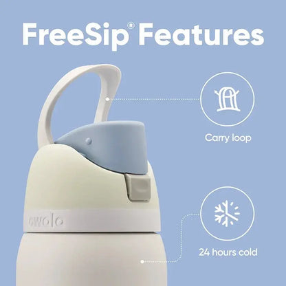Roestvrijstalen Waterfles 710ml met FreeSip Spout – Lekvrij & 24u Koud – Ideaal voor Sport & Reizen