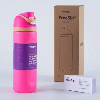 Roestvrijstalen Waterfles 710ml met FreeSip Spout – Lekvrij & 24u Koud – Ideaal voor Sport & Reizen