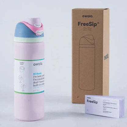 Roestvrijstalen Waterfles 710ml met FreeSip Spout – Lekvrij & 24u Koud – Ideaal voor Sport & Reizen