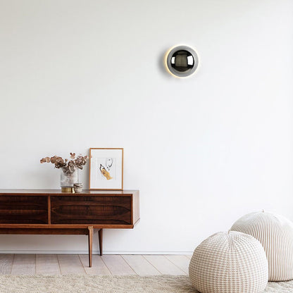 Ronde Wandlamp LED Glas IJzer Sfeerverlichting Hal Slaapkamer Woonkamer Minimalistische Wandverlichting Scandinavisch Interieur
