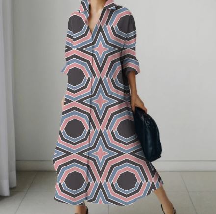 Dames Overhemdjurk Kort Mouw Elegante Stijl