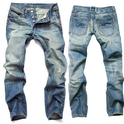 Gescheurde Jeans voor Mannen Ritssluiting Designer Model - StudioMarella