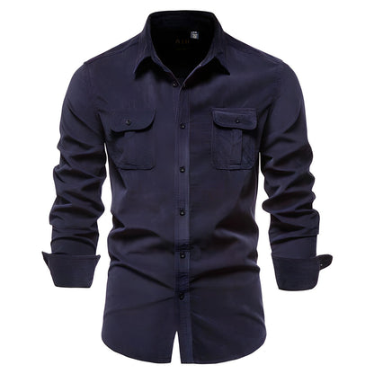 P. legend Overhemd | Casual overhemd voor heren in de kleur Marineblauw voor heren in stijl geschikt voor alle seizoenen.