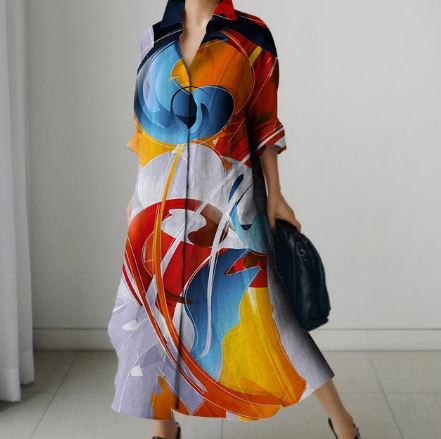 Dames Jurk Korte Bloemrok Zomerjurk Elegante Stijl