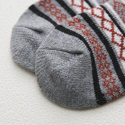 Scandinavische Wintersokken met Wolmix – Warme Unisex Sokken in 6 Patronen