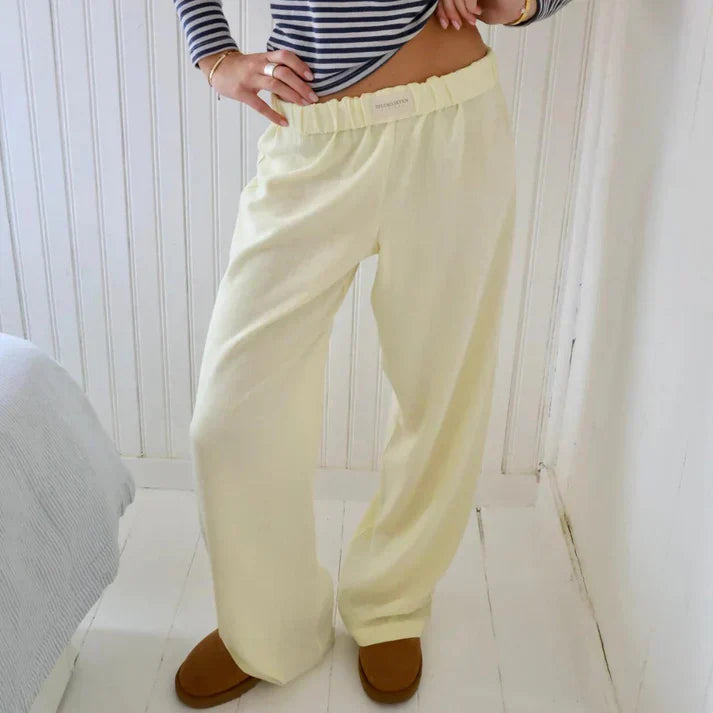 Linnen Broek Vrouw Zomerkleding Comfortabel Luchtig