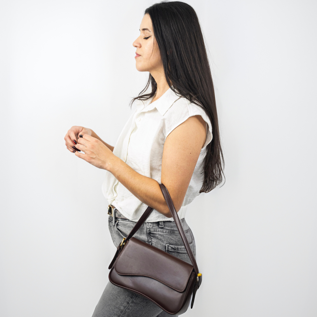Filo Schoudertas Trendy Design Modaal Leer