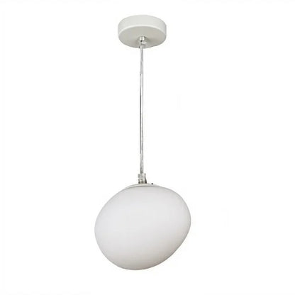 Hanglamp Handgeblazen Glas Minimalistisch Melkwit Woonkamer Eetkamer E27 Warm Wit