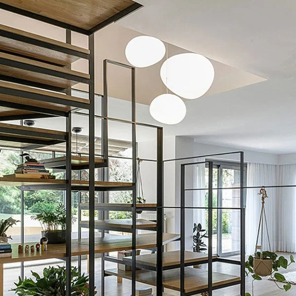 Hanglamp Handgeblazen Glas Minimalistisch Melkwit Woonkamer Eetkamer E27 Warm Wit