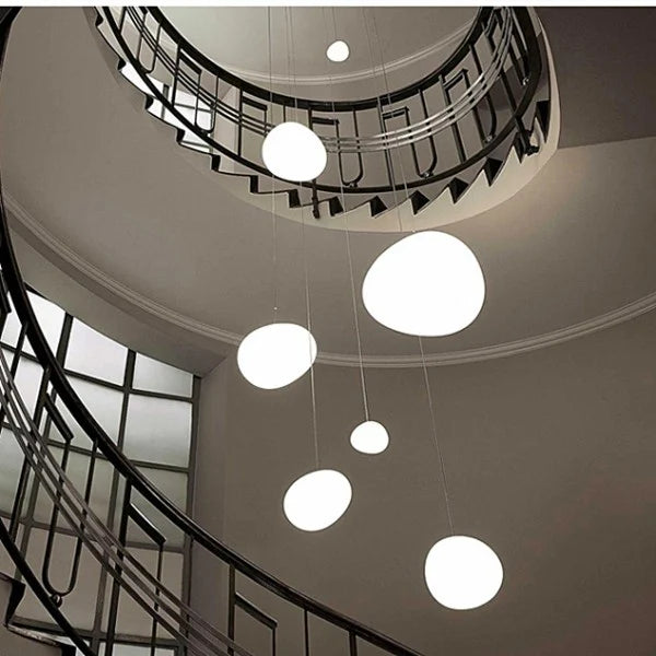 Hanglamp Handgeblazen Glas Minimalistisch Melkwit Woonkamer Eetkamer E27 Warm Wit