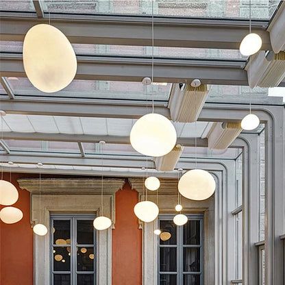 Hanglamp Handgeblazen Glas Minimalistisch Melkwit Woonkamer Eetkamer E27 Warm Wit