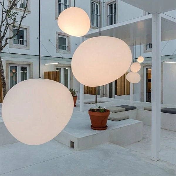 Hanglamp Handgeblazen Glas Minimalistisch Melkwit Woonkamer Eetkamer E27 Warm Wit