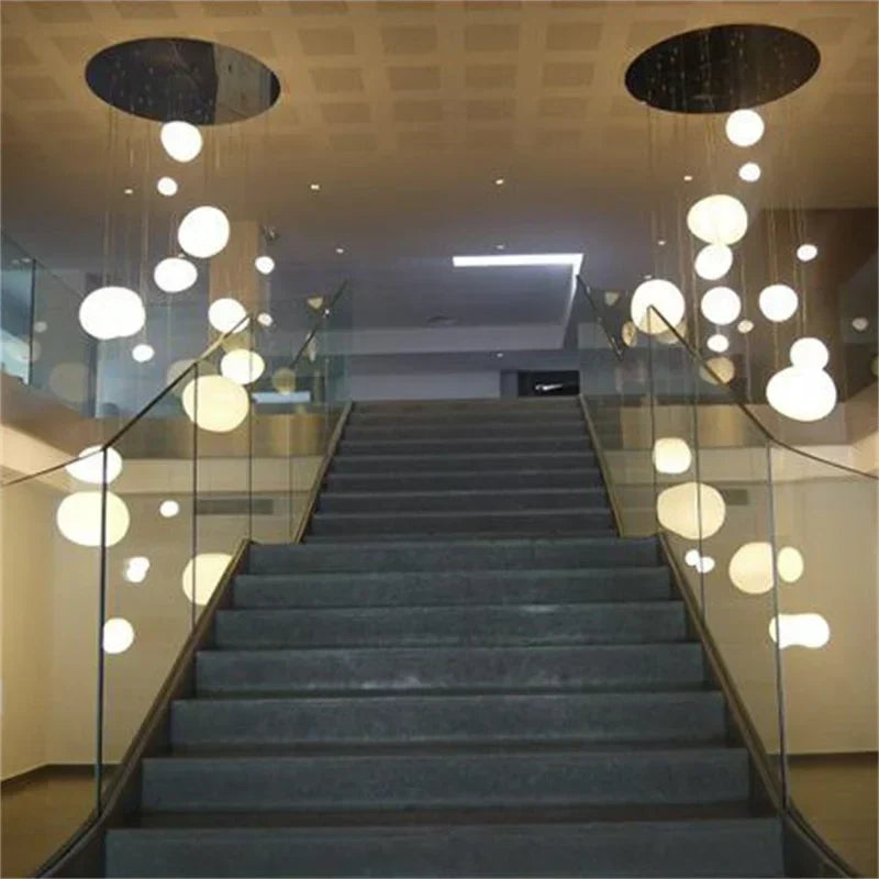 Hanglamp Handgeblazen Glas Minimalistisch Melkwit Woonkamer Eetkamer E27 Warm Wit
