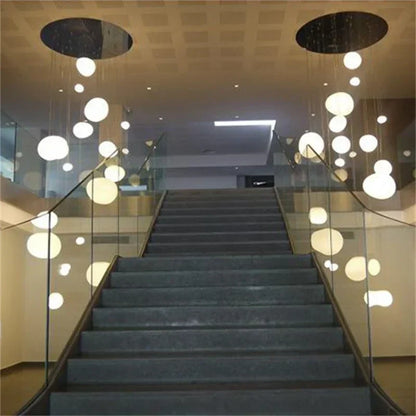 Hanglamp Handgeblazen Glas Minimalistisch Melkwit Woonkamer Eetkamer E27 Warm Wit