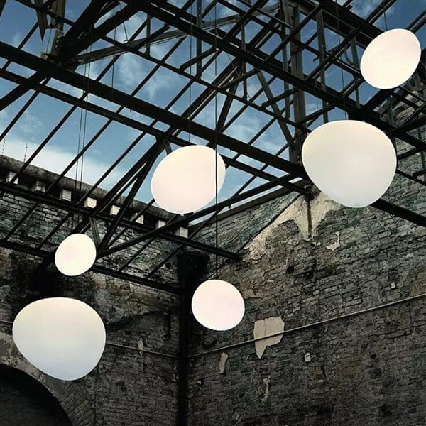 Hanglamp Handgeblazen Glas Minimalistisch Melkwit Woonkamer Eetkamer E27 Warm Wit
