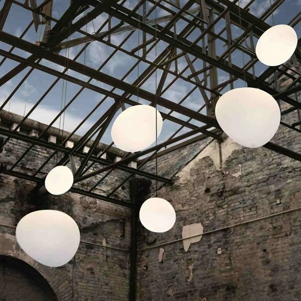 Hanglamp Handgeblazen Glas Minimalistisch Melkwit Woonkamer Eetkamer E27 Warm Wit