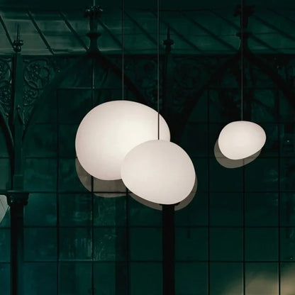Hanglamp Handgeblazen Glas Minimalistisch Melkwit Woonkamer Eetkamer E27 Warm Wit