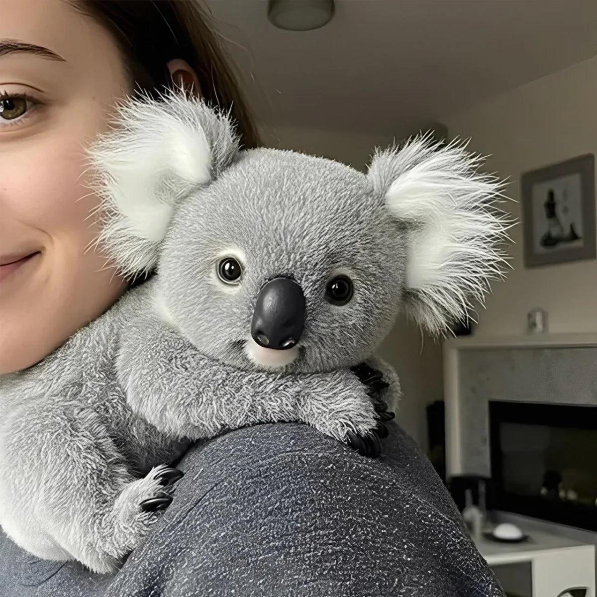 Pluche Koala Knuffel Grijs 30cm Rustgevend Kameraccessoire Kinderen Decoratief Slaapkamer Babykamer Zacht