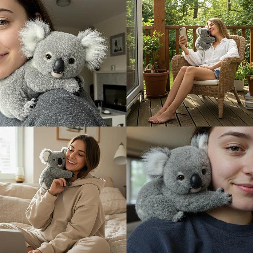 Pluche Koala Knuffel Grijs 30cm Rustgevend Kameraccessoire Kinderen Decoratief Slaapkamer Babykamer Zacht