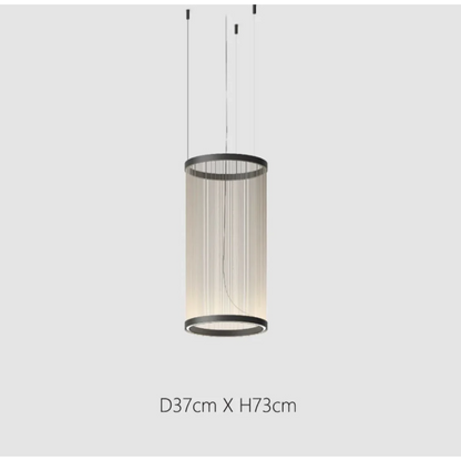 Hanglamp Cluster Staal Aluminium Rood Groen Crème Woonkamer Eetkamer Hal Getrapt Multi-Pendant Messing
