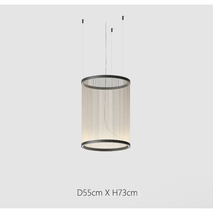 Hanglamp Cluster Staal Aluminium Rood Groen Crème Woonkamer Eetkamer Hal Getrapt Multi-Pendant Messing