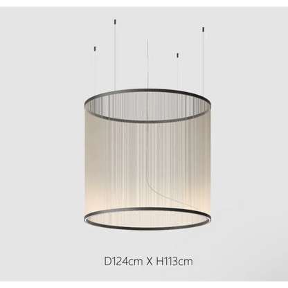 Hanglamp Cluster Staal Aluminium Rood Groen Crème Woonkamer Eetkamer Hal Getrapt Multi-Pendant Messing